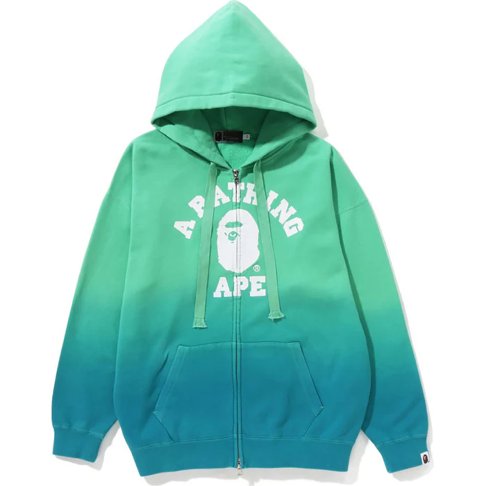 BAPE COLLEGE GRADATION OVERSIZED ZIP HOODIE缩略图